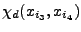 $\chi_{d}(x_{i_{3}},x_{i_{4}})$