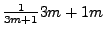 $\frac1{3m+1}\binom{3m+1}m$