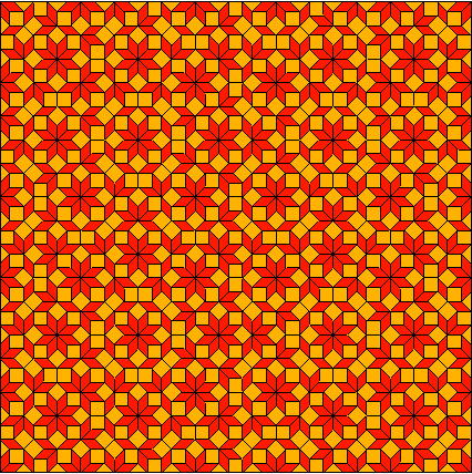 Octagonal Ammann-Beenker Tiling