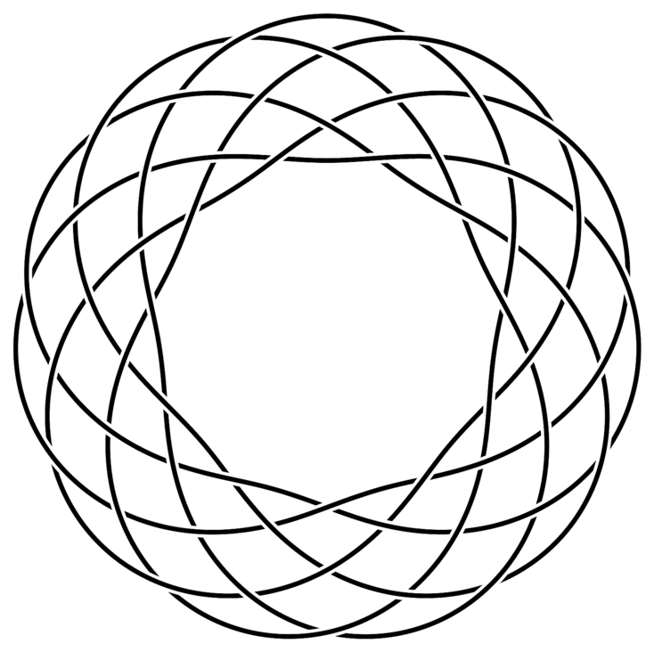 *Torusknoten (6,11) (alternierend)