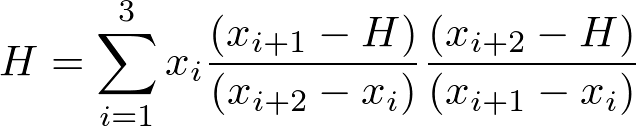 [A formula for the orthocenter of a triangle]