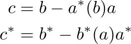 (b-a*(b)a)*=b*-b*(a)a*