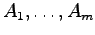 $ A_1,\dots,A_m$