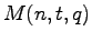 $ M(n,t,q)$