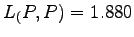 $ L_(P,P)=1.880$