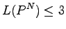 $\displaystyle L(P^N)\leq 3$