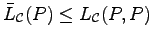 $ {\bar L}_\mathcal C(P)\leq L_\mathcal C(P,P)$