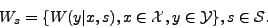 \begin{displaymath}
W_s=\{W (y\vert x,s), x\in {\cal X}, y\in {\cal Y} \}, s\in {\cal S}.
\end{displaymath}