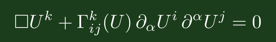 Wave Maps Equation on Blackboard