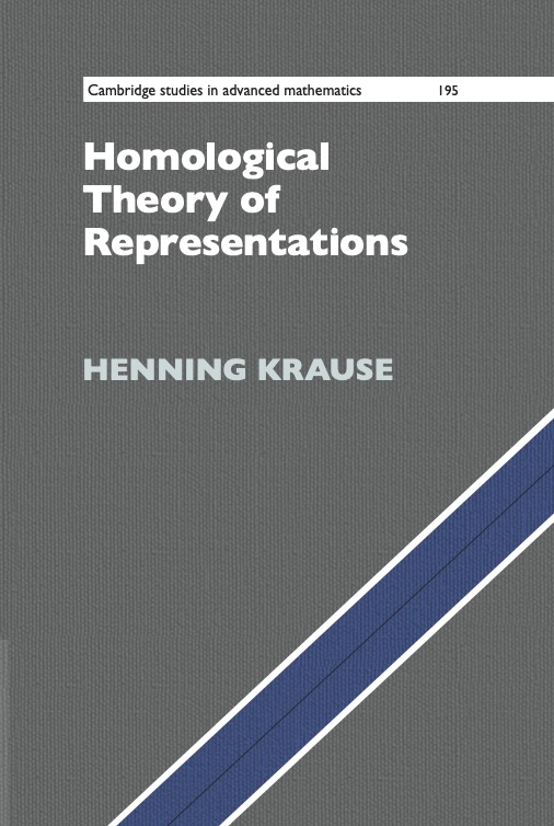Homological Theory of Representations cover