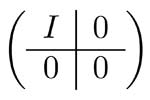 A partitioned matrix